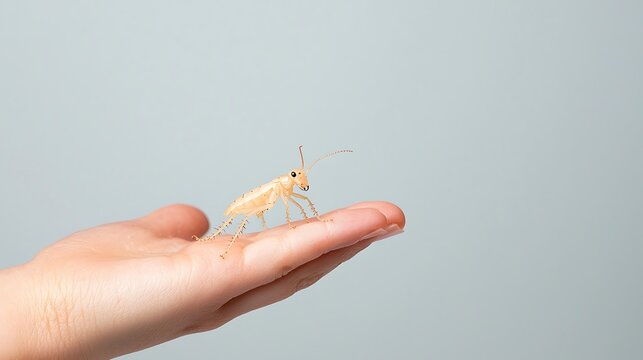 Pale Cockroach on Hand