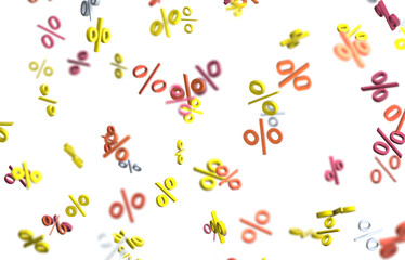 percent sign percentage icon interest rate background