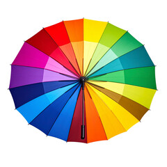 Obraz premium Vibrant rainbow umbrella showcasing inclusivity and diversity