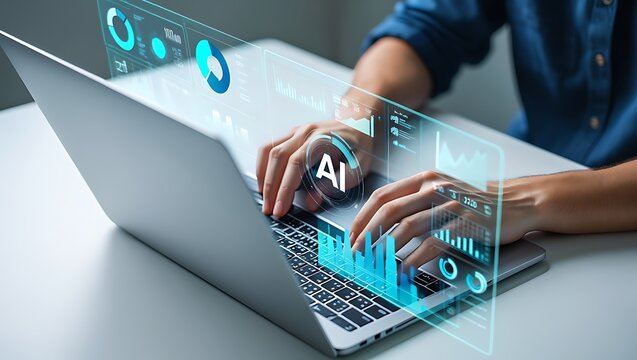 Data Visualization and AI Integration on a Laptop, Innovative Data Analysis Using AI on a Modern Laptop