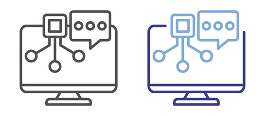 Communication Protocols in Technology icon color
