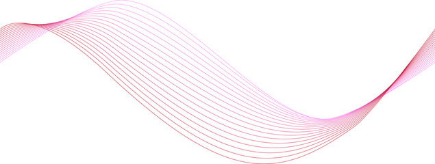 赤いグラデーションの波がなめらかに流れる背景イラスト