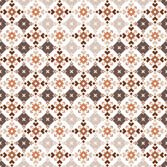 Seamless geometric illustration floral design, motifs fabric patterns, embroidery background textiles