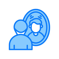 Reflection blue icon 