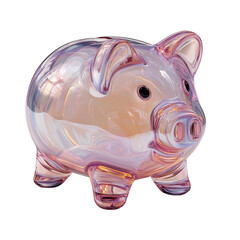 PNG money piggy bank saving finance transparent background 3d concept