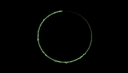 Green circle loading animation