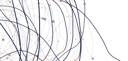 sphere network structure - abstract design connection design