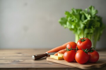 Fresh Vegetables on Kitchen Table