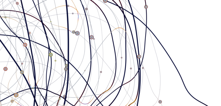 sphere network structure - abstract design connection design