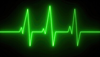 Green EKG Heartbeat