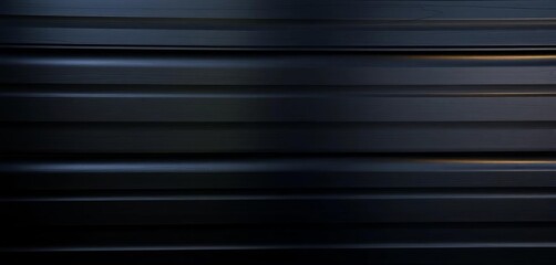 Fototapeta premium Sleek black metal with parallel, subtly textured stripes, steel, illustration