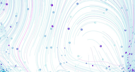 Abstract background with swirling light blue lines and pastel dots. Perfect for modern designs.
