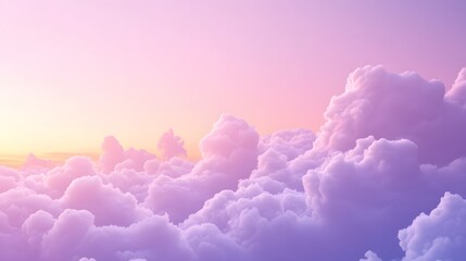 Pastel-toned cloudscape at sunrise or sunset.