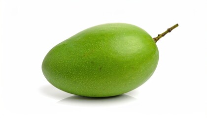 Green mango, isolated on white (1)