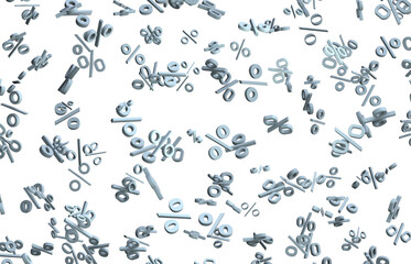 Blurred sale background. 3d
