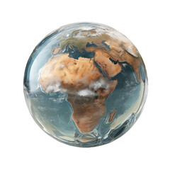 Transparent 3D Earth Model with Realistic Depth