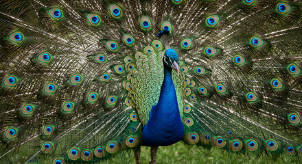 Fototapeta premium peacock with feathers
