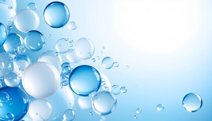 Obraz premium Background of dancing water and air bubbles