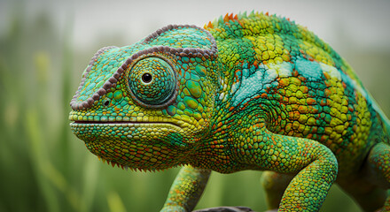 Obraz premium chameleon on a branch