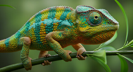 Obraz premium chameleon on a branch