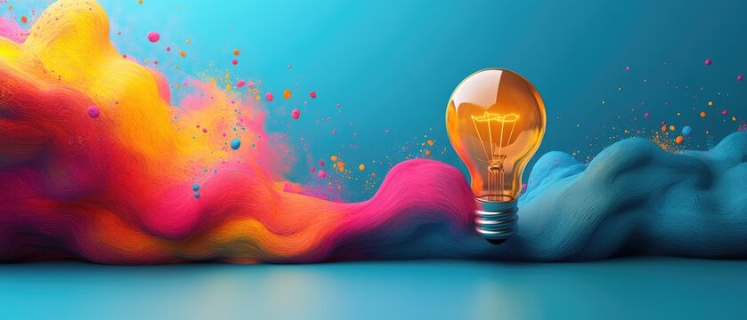 Colorful creative idea concept image.