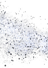 High-resolution stock photo of abstract gray particles scattered on a white background. Ideal for design projects.