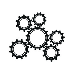 Mechanical gears interlocking system