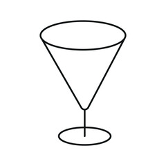 cocktail glass isolated on white