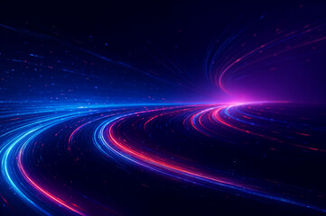 Abstract Technology Data Stream