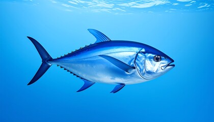 Fototapeta premium Tuna fish in blue water