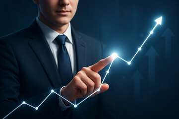 Digital Financial Growth Illustration