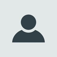 Generic user profile icon suitable for websites, apps, presentations, and social media profiles. Versatile and easy to customize.