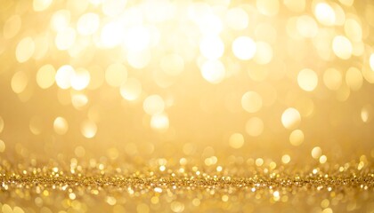 Golden bokeh background with glitter