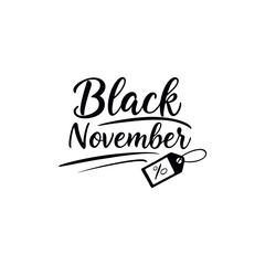 black November vector design 