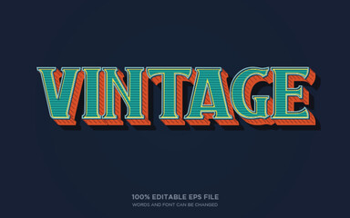 Vintage Western 3D text style effect	
