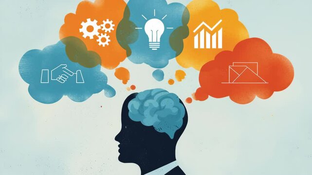 Conceptual Image of Personal Skill Diversification for Career Growth