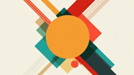 Minimalist Background Design for Website SEO Column With Geometric Frames and Balanced Color Palette for Clean Presentation