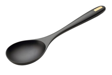 Sleek Kitchen Spoon Resting On Plain Background