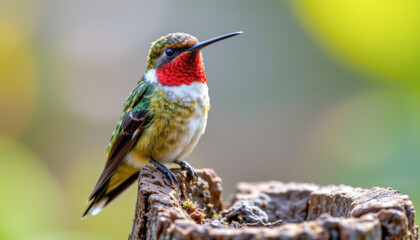 a close up of a hummingbird with intricate, vibrant feathers
