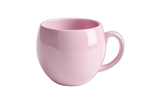 Pretty in Pink Ceramic Mug Still Life