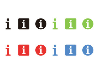 set of Info hint symbol, info vector illustration, isolated on transparent background