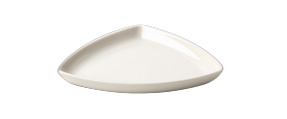 Elegant Triangle Plate for Culinary Presentation Still