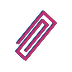 Paperclip icon design template