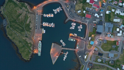 Port from a height of 500 m