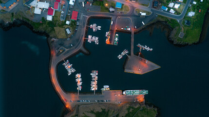 Port from a height of 500 m