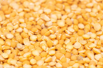 Pigeon pea, Split Chickpeas or Gram pulse seeds Perfect for recipe, catalogue, design element, or any commercial purposes.,