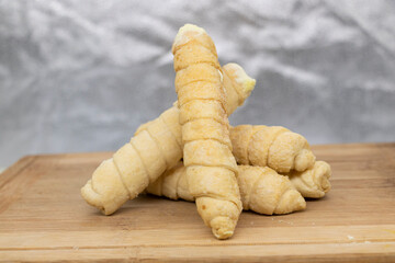 A variation of traditional French Toast. Homemade delights for brunch and morning cravings. Puff pastry stuffed with cheese.Perfect for recipe, catalogue, design element, or any commercial purposes,