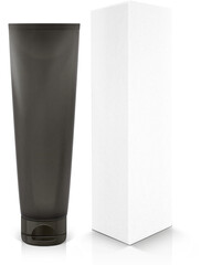 Close up View Isolated of Various Cosmetics Bottle.