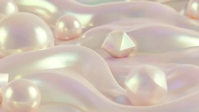 Abstract pastel iridescent pearl background