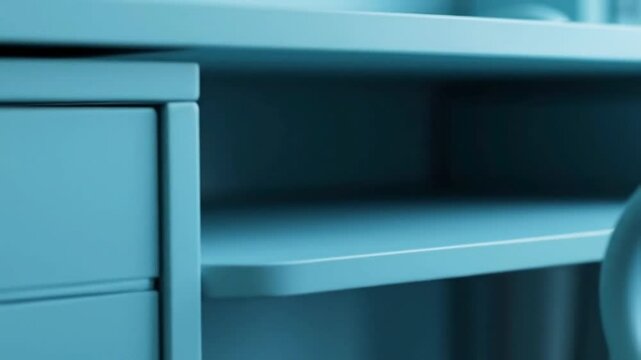 blue door handle